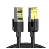 UGREEN NW150 Kabel sieciowy w oplocie, Ethernet RJ45, Cat.7, F/FTP, 1m (czarny)