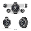 Smartwatch VELTORI VT100-1 + Czarny Pasek Silikonowy + Czarny Eko Skóra