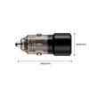 TECH-PROTECT CC03 2-PORT CAR CHARGER PD75W BLACK