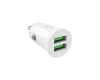 Ładowarka samochodowa Puro Pro Lite 2x USB-A 10W - biała