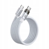 MCDODO KABEL USB-C SZYBKIE ŁADOWANIE USB TYP C 5A 100W 1M LED BIAŁY