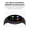 Smartwatch Damski GRAVITY GT12-7 Czarny Pasek Silikonowy + Srebrna Bransoleta