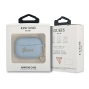 Guess GUAPLSCHSB AirPods Pro cover niebieski/blue Silicone Charm Heart Collection