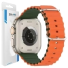 Beline pasek Apple Watch Silicone Waves42/44/45/49mm zielono-pomarańczowy /green-orange box