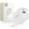 TECH-PROTECT NC30W 2-PORT NETWORK CHARGER PD30W/QC3.0 WHITE