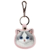 Nimmy Zestaw 3w1 torebka na telefon +    portfel + etui na lokalizator różowy/pink Big Eyed Pet 2.0 Cat