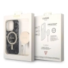 Zestaw Guess GUBPP14XHMEACSK Case+ Charger iPhone 14 Pro Max 6,7 czarny/black hard case Marble MagSafe