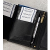 Skórzany portfel męski na karty z systemem RFID Protect— Rovicky
