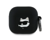 Karl Lagerfeld KLA4RUNCHK AirPods 4      cover czarny/black Silicone Choupette Head 3D