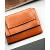 Portfel skórzany męski cienki mały slim wallet skóra naturalna zatrzask
