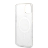 Zestaw Guess GUBPP14MHMEACSH Case+ Charger iPhone 14 Plus / 15 Plus 6.7 biały/white hard case Marble MagSafe