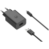 Ładowarka sieciowa Motorola TurboPower   33W USB-A z kablem USB-A do USB-C 1m czarny
