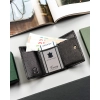 Portfel męski mały slim wallet skóra naturalna cienki skórzany zatrzask