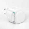 USAMS Ład. siec. 1xUSB-C ze zwijanymkablem USB-C Retractable PD+QC 35W Gan Fast Charging biały/white XMF Series CC202TC02 (US-CC202)