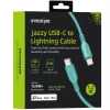 INNOSTYLE JAZZY KABEL USB-C LIGHTNING MFI SZYBKIEGO ŁADOWANIA DO IPHONE KEVLAR 1M ZIELONY