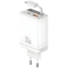 Ładowarka sieciowa USAMS Xiang Series    CC296 30W 1xUSB-C 1xUSB-A + kabel USB-C biały