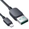 Kabel Joyroom Multi-Color Series A14 Lightning / USB-A 2.4A 1.2 m - czarny