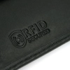 Skórzany portfel męski RFID Ellini  czarno - czerwony