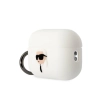 Karl Lagerfeld KLAP2RUNIKH AirPods Pro 2(2022/2023) cover biały/white Silicone Karl Head 3D