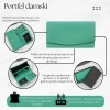 Portfel damski skórzany z RFID miętowy na prezent Paolo Peruzzi SL-11-MNT