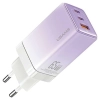 USAMS Ład. siec. 2xUSB-C+1xUSB 65W(only head) GaN PD3.0 +QC3.0 Fast Charging fioletowy/gradient purple Sandru Series CC180TC03 (US-CC180)