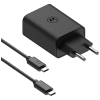 Ładowarka sieciowa Motorola TurboPower   50W Dual USB-C/USB-A z kablem USB-C 1m czarny
