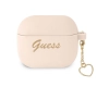 Guess GUA3LSCHSP AirPods 3 cover różowy/pink Silicone Charm Heart Collection