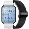 Smartwatch Gravity Biało z 2 Paskami do codziennego noszenia