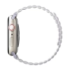 UNIQ pasek Revix Apple Watch Series1/2/3/4/5/6/7/8/9/SE/SE2/Ultra/Ultra 2 42/44/45/49mm. Reversible Magnetic lilak-biały/lilac-white