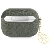 Guess GUAP2GLGSHA AirPods Pro 2 (2022/2023) cover zielony/kaki Glitter Flake 4G Charm