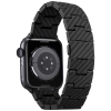 Pasek PITAKA Carbon Fiber Retro do Apple Watch 1/2/3/4/5/6/7/8/9/10/11/SE/SE 3/Ultra/Ultra 2/Ultra 3 czarno szary