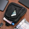 Plecak skórzany crossbody na jedno ramię Bellugio - czarny