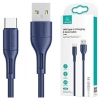 USAMS Kabel U68 USB-C 2A Fast Charge1m niebieski/blue SJ501USB03 (US-SJ501)