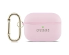 Etui Guess Grained Classic Logo do       AirPods Pro 3 różowy