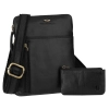 Skórzana torba męska czarna PETERSON® na ramię listonoszka saszetka crossbody