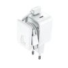Ładowarka sieciowa Joyroom JR-TCL05 45W GaN z organizerem na kabel - biała