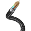Kabel USAMS Huan Series SJ754 72W USB-C  do USB-C + USB-C + ładowarka bezprzewodowa do zegarka tarnish