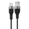 Kabel Acefast C11-04 USB-A - USB-C 3A 1,2 m w magnetycznym oplocie - czarny