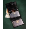 Peterson zestaw portfel+pasek PTN 1549L-125-GK-BW