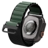 Pasek Pasek Spigen WBF1 na Apple Watch 44 / 45 / 46 / 49 mm - czarno-zielony