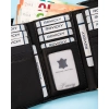 ROVICKY portfel damski skórzany poziomy duży pojemny ochrona RFID