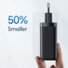 USAMS Ład. siec. 1xUSB-C+1xUSB T47 65W(only head) PD Fast Charging Super Si czarny/black CC153TC01  (US-CC153)