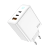 JELLICO ładowarka sieciowa EU20 GaN PD 65W 2xUSB-C + 1xUSB QC3.0 Biały