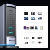 Ładowarka Joyroom JR-TCM02 GaN 65W stacja ładująca 4xUSB-C 2xUSB-A wtyczka UK - szara
