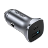 Ładowarka samochodowa Ugreen CD130 USB-A / USB-C 30W - szara