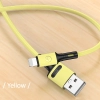 USAMS Kabel U52 lightning 2A Fast Charge1m żółty/yellow SJ434USB03 (US-SJ434)