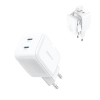 Ładowarka sieciowa Joyroom JR-TCL05 45W GaN z organizerem na kabel - biała