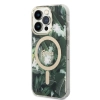 Zestaw Guess GUBPP14LHJEACSA Case+ Charger iPhone 14 Pro 6,1 zielony/green hard case Jungle MagSafe