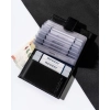 Eleganckie skórzane etui męskie na karty Rovicky RFID praktyczne portfel