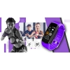 Smartwatch GIEWONT czarno fioletowy z 2 wymiennymi paskami